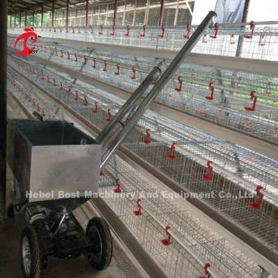 自動鶏の3つの層または4つの層の鶏のおりDoris Shiのための供給のカートの仕事